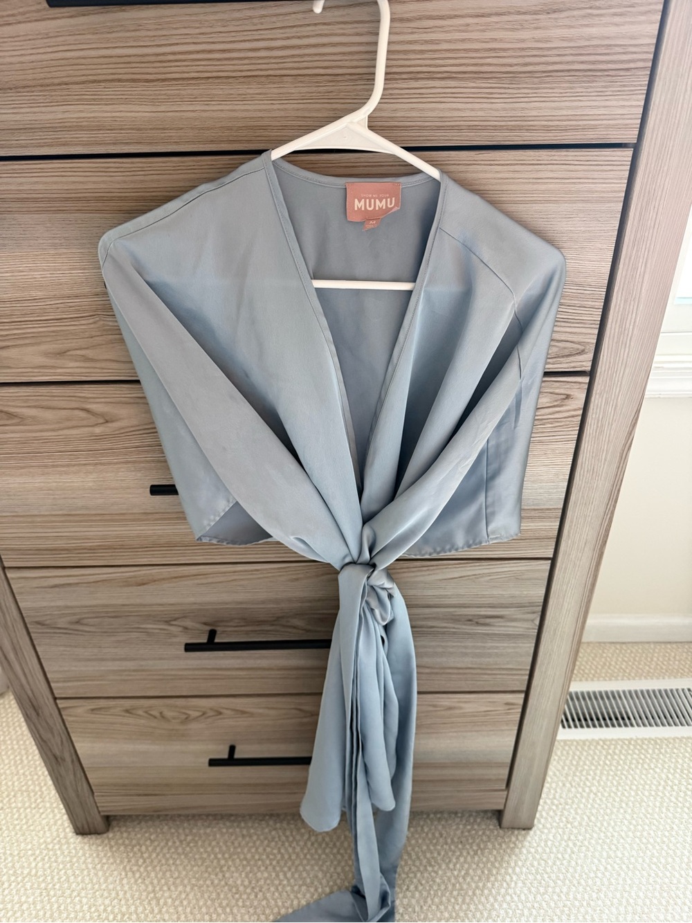 Show me your mumu first look satin robe